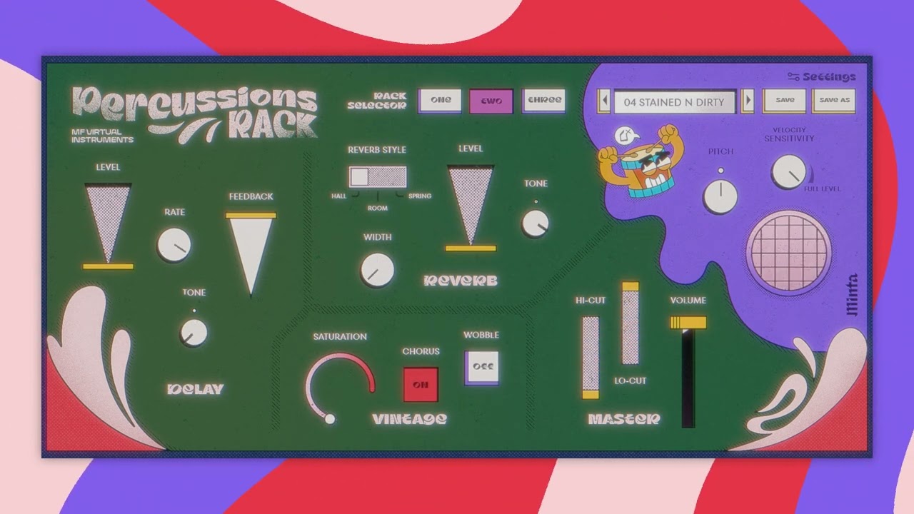 Percussions Rack &ndash; A virtual Percussion Instrument by Minta Foundry