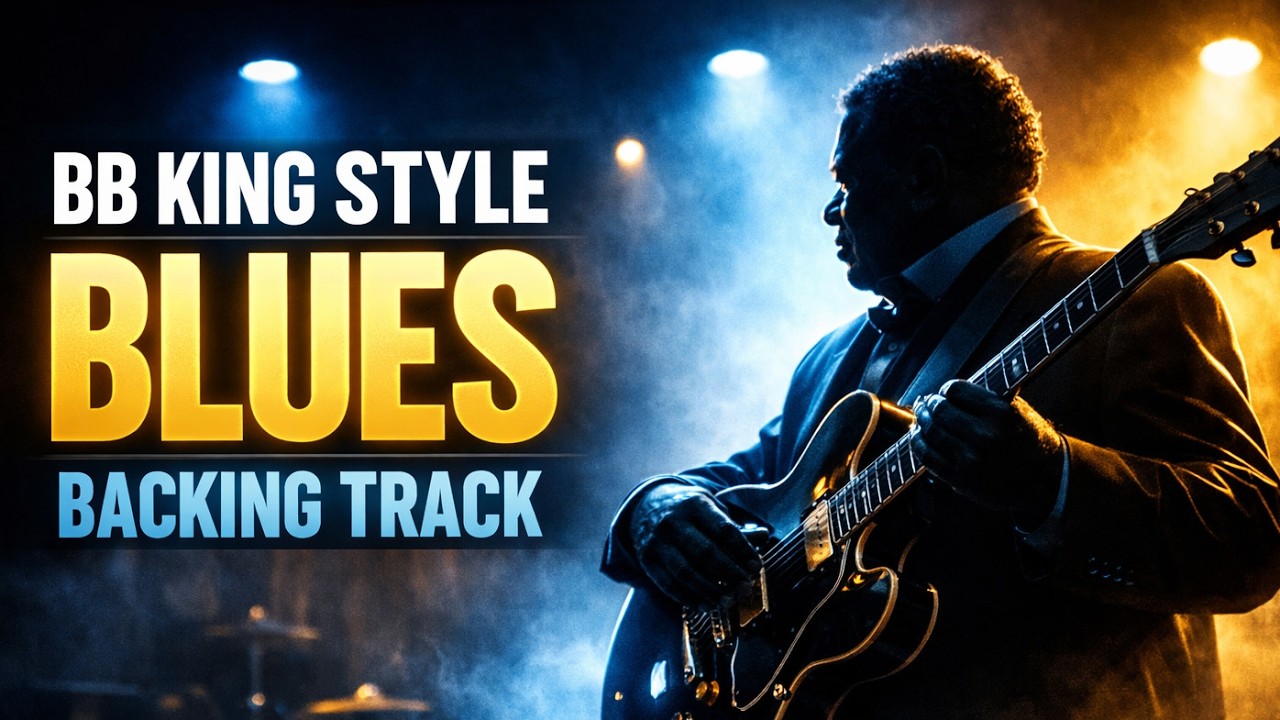 Nostalgic BB King Style - Minor Blues Backing Track (D Minor)