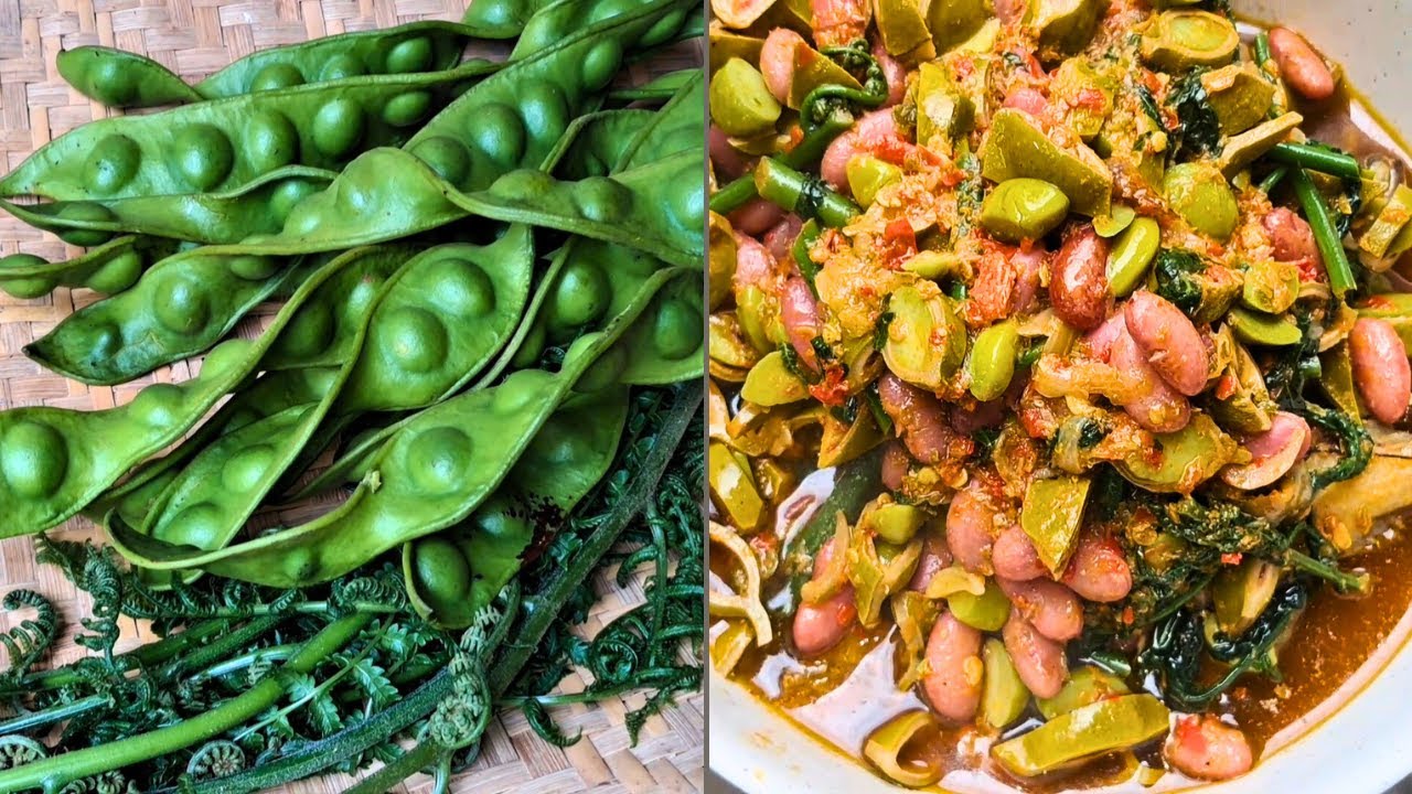 Приготовление блюд из лесных продуктов, папоротника и петаи