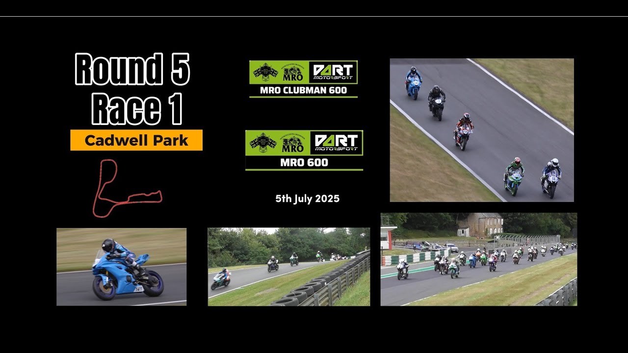 Rd5 Sat Race 10 - MRO 600 Clubman 600-Bemsee 2025 Motorcycle racing -Cadwell Park - 5th July 2025