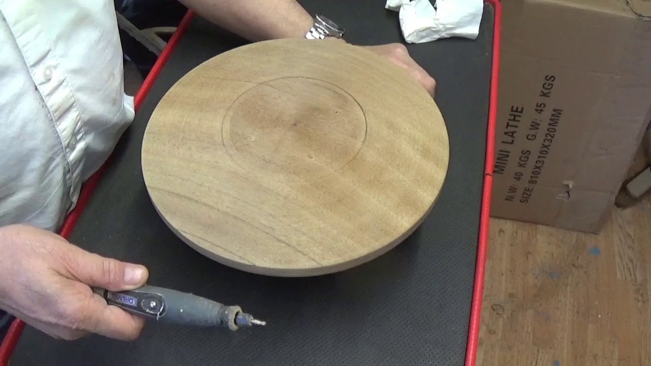 Woodturning at 54a #164. A Bowl with holes