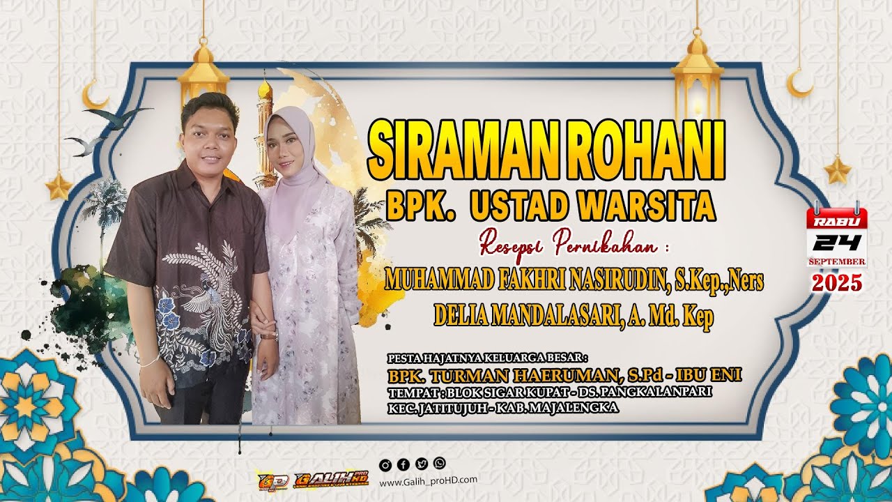 🔴[LIVE ] SIRAMAN ROHANI OLEH BPK. UTS WARSITA || BPK.TURMAAN - IBU ENI || PANGKALANPARI,24 SEPT 2025