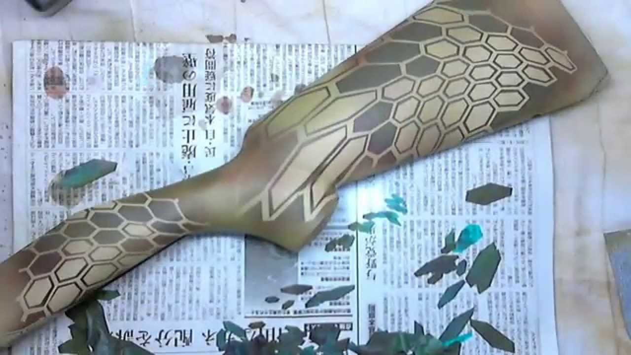 【VSR-10】エアガンをKryptek（クリプテック）迷彩塗装してみた【東京マルイ】