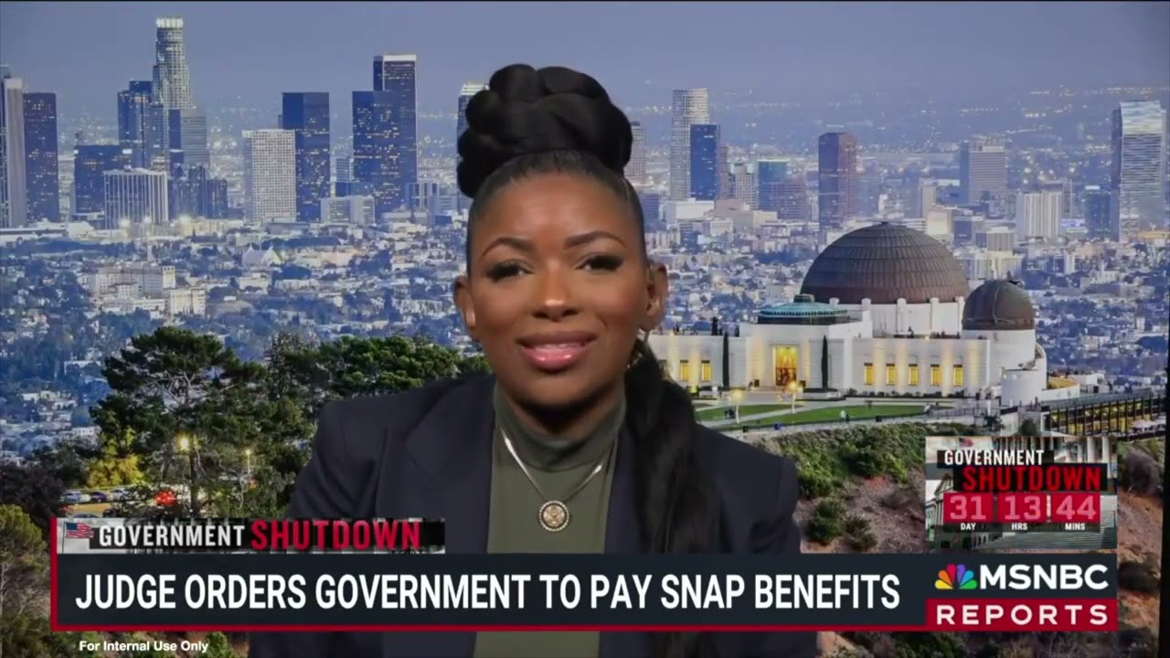 Rep. Jasmine Crockett on MSNBC: “SNAP Isn’t the Problem — It’s the Symptom of a Broken Economy”