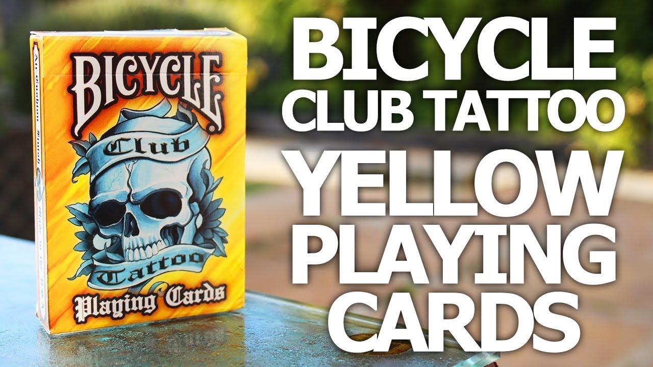 Deck Review - Bicycle Club Tattoo Yellow Edition Playing Cards [HD]