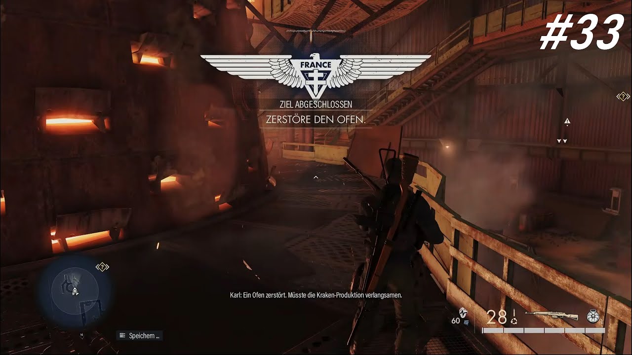 Sniper Elite 5 #33 Mission 4 - Rüstungsfabrik: Zerstöre den Ofen,stiehl die Dokumente und verschwind