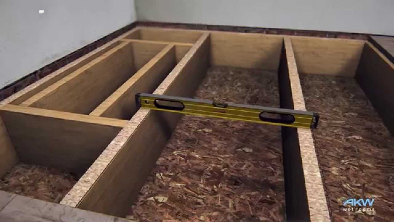 AKW TriForm - How to install a Wet Room former on a timber floor