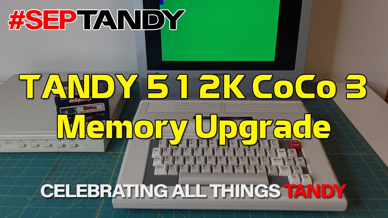 Tandy Color Computer 3 - TRS-80 RAM Expansion Upgrade #SepTandy