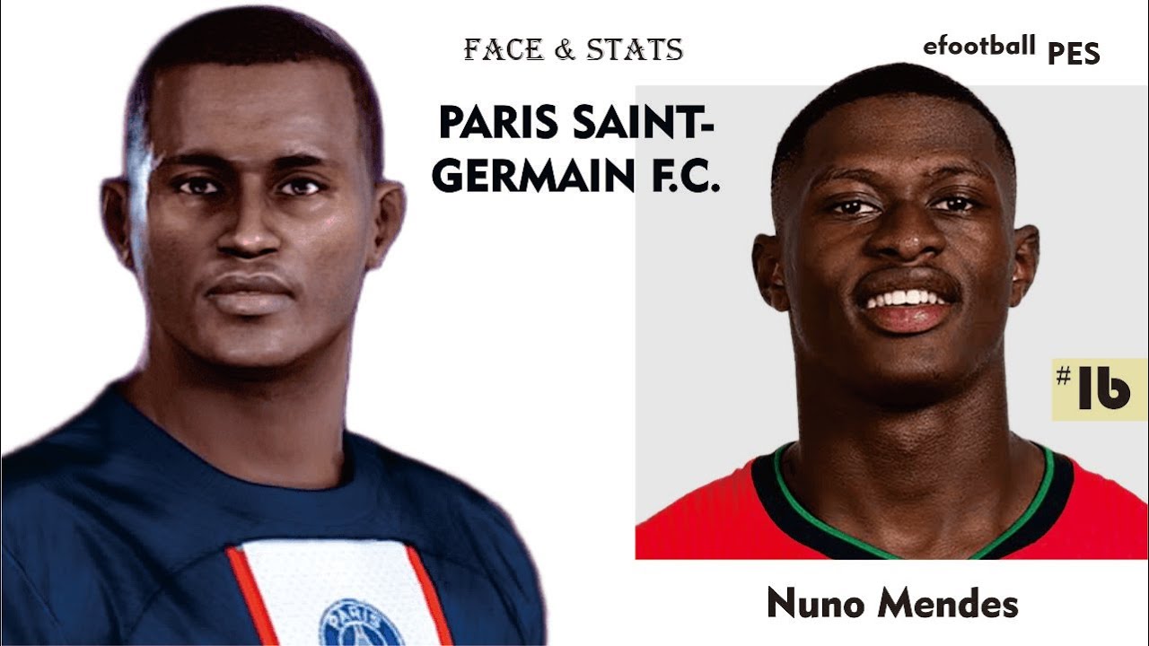 Nuno Mendes FACE & STATS eFootball PES 2021 2020