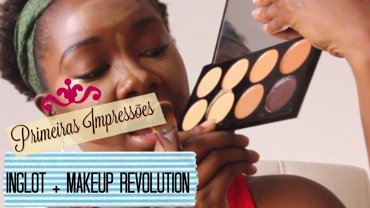 Primeiras Impressões || Base da Inglot e Makeup Revolution #VEDA 2
