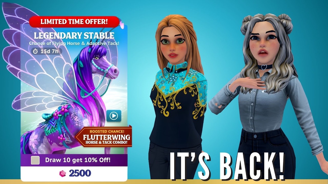 Star Equestrian update: The Flutterwing Arabian is back!