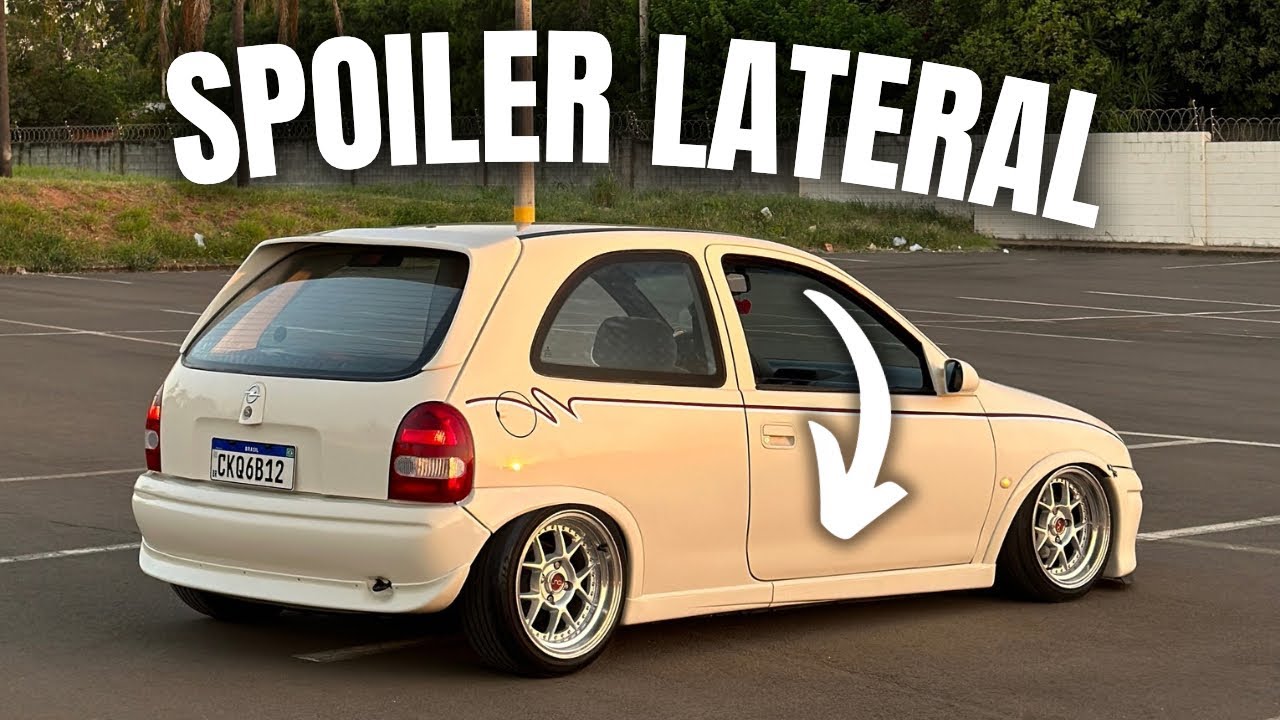 COMO INSTALAR SPOILER LATERAL NO CORSA