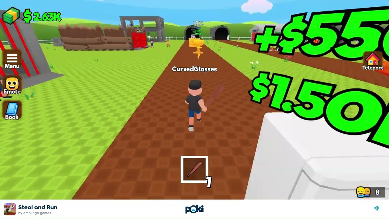 Playing Steal and Run on Poki! (5 min gameplay)
