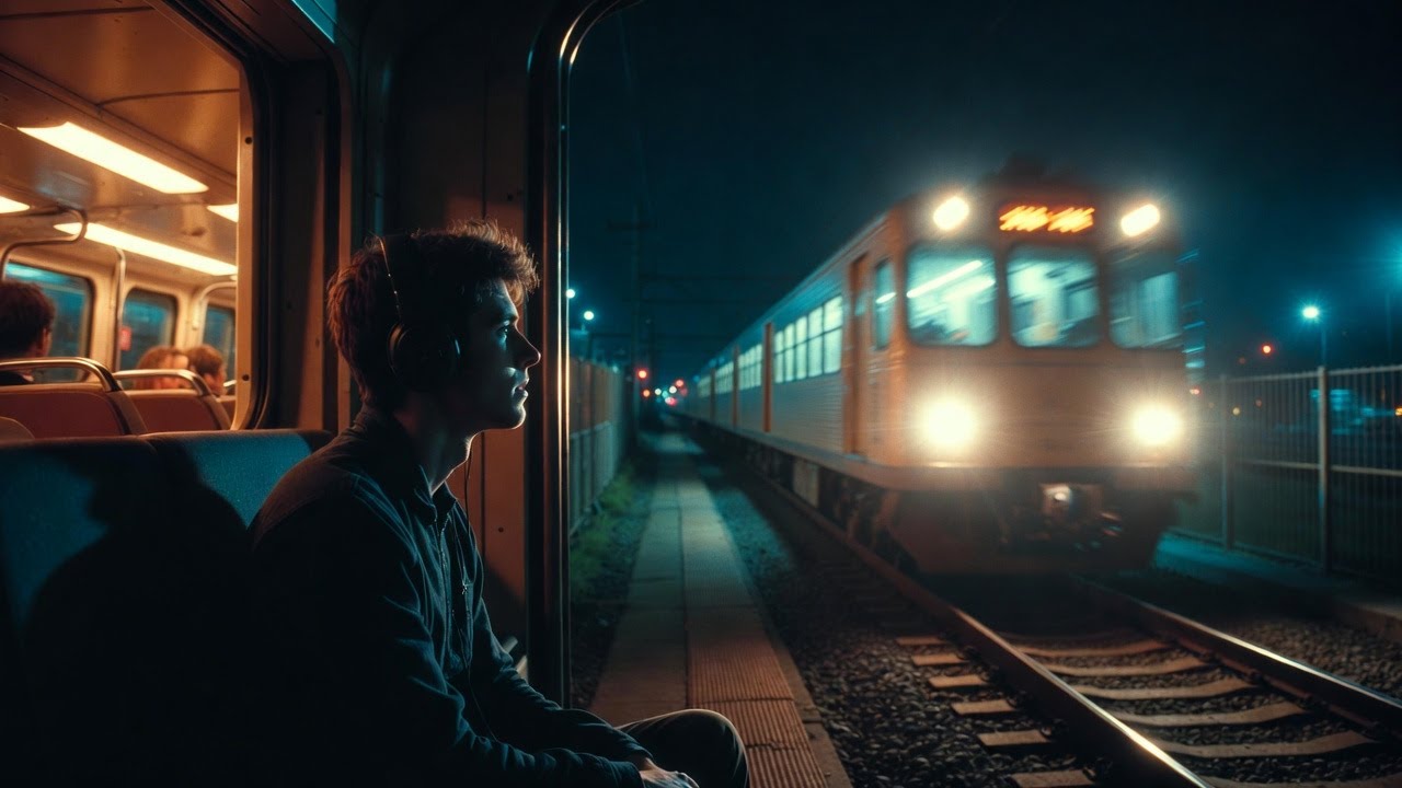 Night Train Rain Sleep Music • Calm Travel Sounds for Deep Sleep