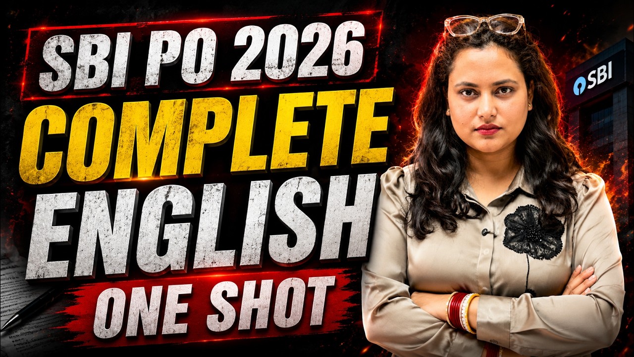 SBI PO 2026 English Marathon | Complete English One Shot | Grammar + Vocab + RC + PYQs