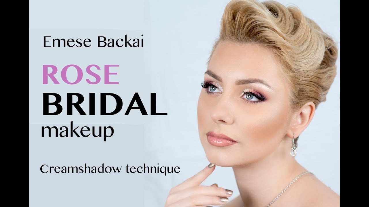 CLASSIC BRIDAL MAKEUP in Rose tones | with waterproof technique | by Emese Backai makeup trainer