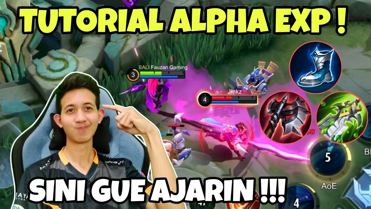 TUTORIAL ALPHA EXP PAKAI BUILD DAMAGE !!!