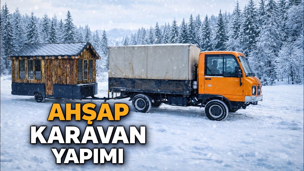 AHŞAP EV KARAVAN YAPIMI (TİNY HOUSE) (WOODEN HOUSE CARAVAN CONSTRUCTION)