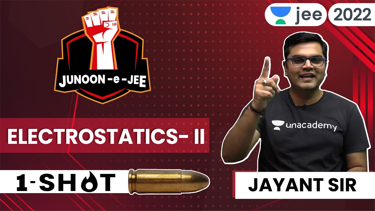 Electrostatics - 2  | JEE 2024 | One shot | Unacademy JEE | Physics | Jayant Nagda #jee2024