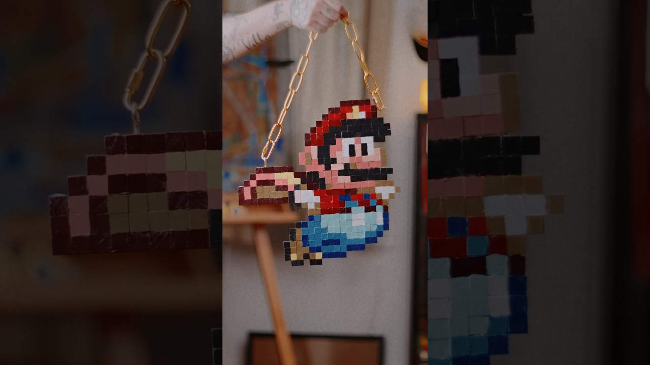 DIY Super Mario pixel art