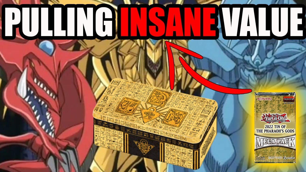 Yu-Gi-Oh! 2022 MEGA TIN OF THE PHARAOH'S GODS CASE OPENING! THESE TINS ARE INSANE!!!