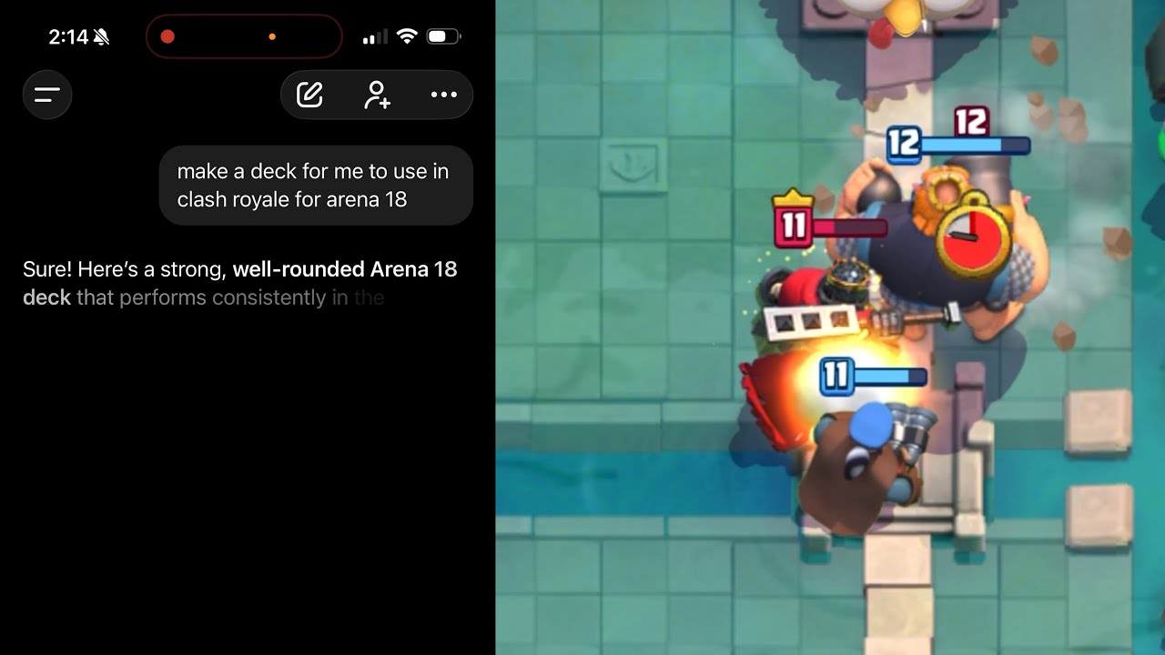 i asked chatgpt to make me a deck in clash royale