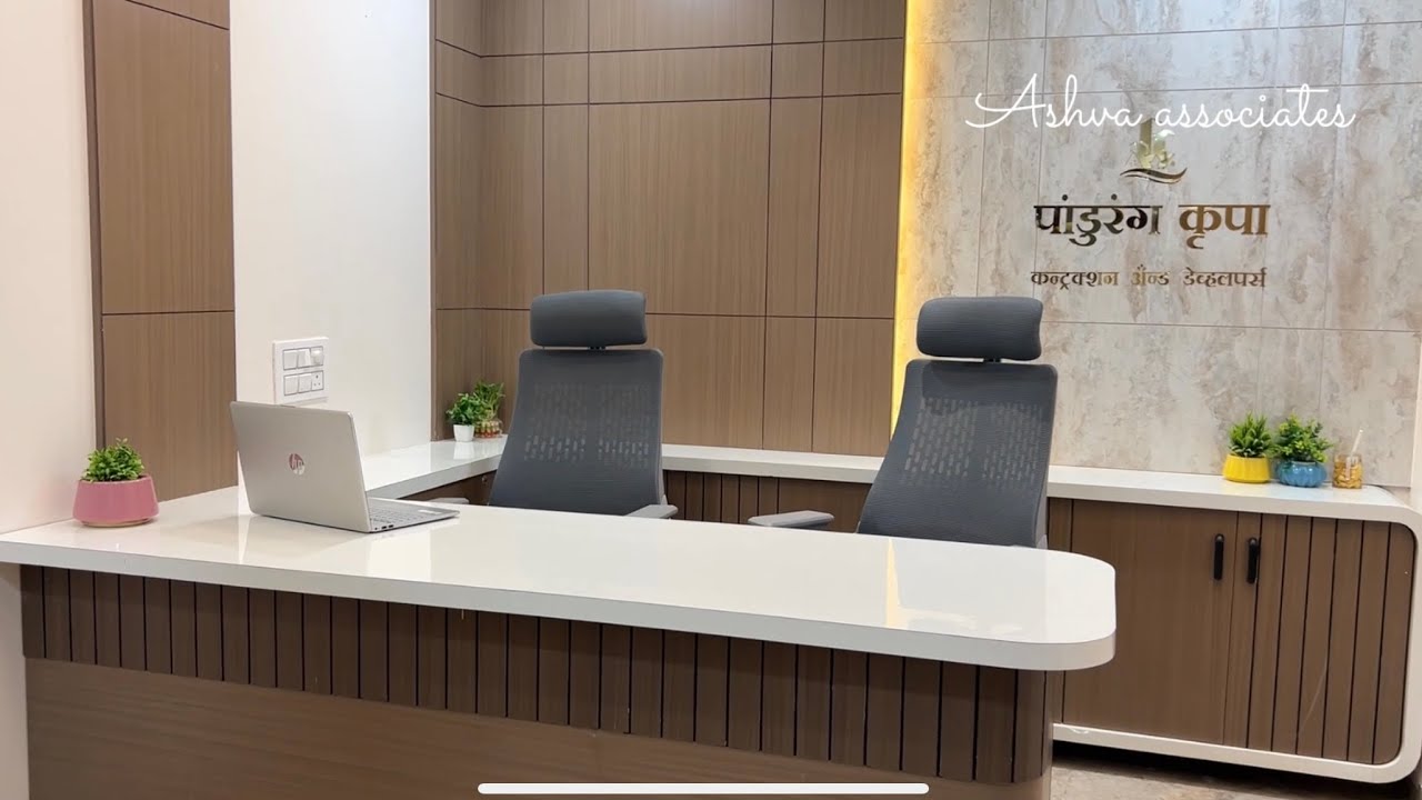 Construction office interior l Ashva associates l Ar Pranav Bhosale l Ar Manasi Bhosale l Ahmednagar