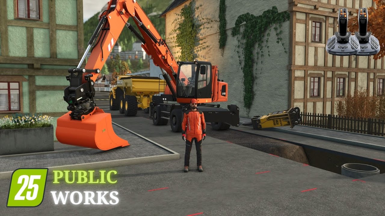 FS25 Erlengrad Pipeline Removal | Farming Simulator 25 | Public Works | Construction #1