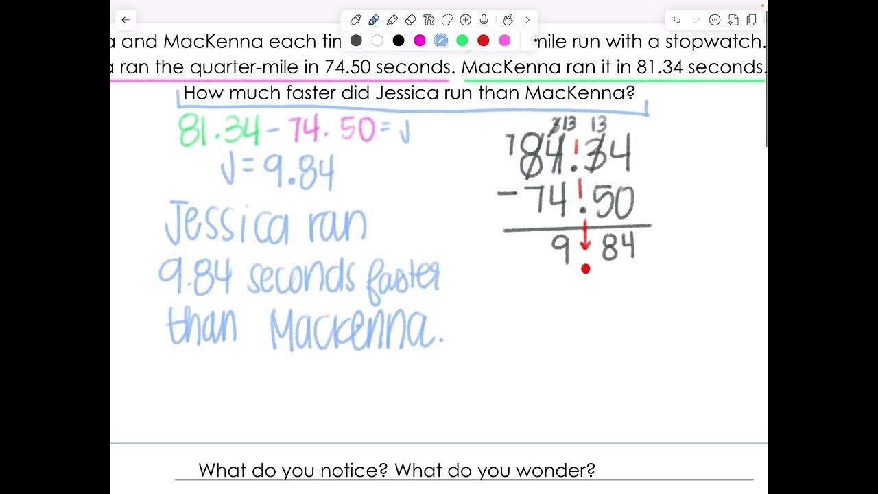 3/10/2026 Subtracting Decimals Using Standard Algorithm Mini Lesson
