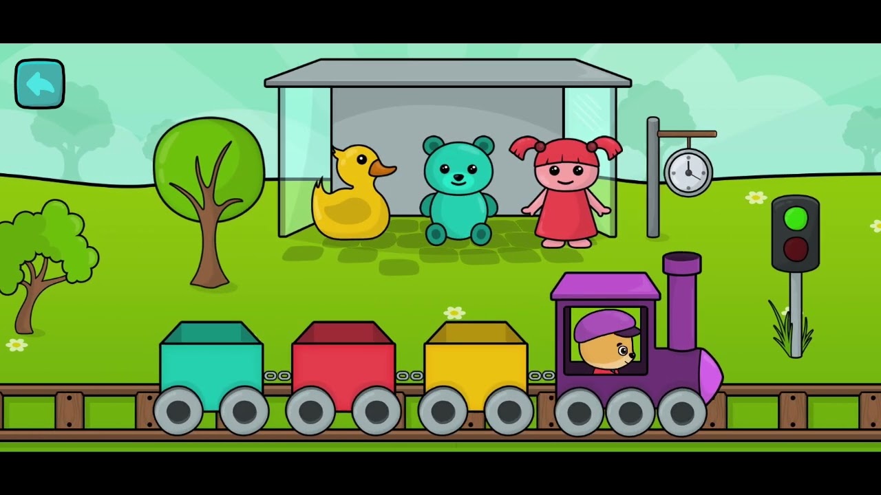 Best Train Game for Toddlers 🚂 Bibibum Gameplay (So Cute!) #shortsyoutube 