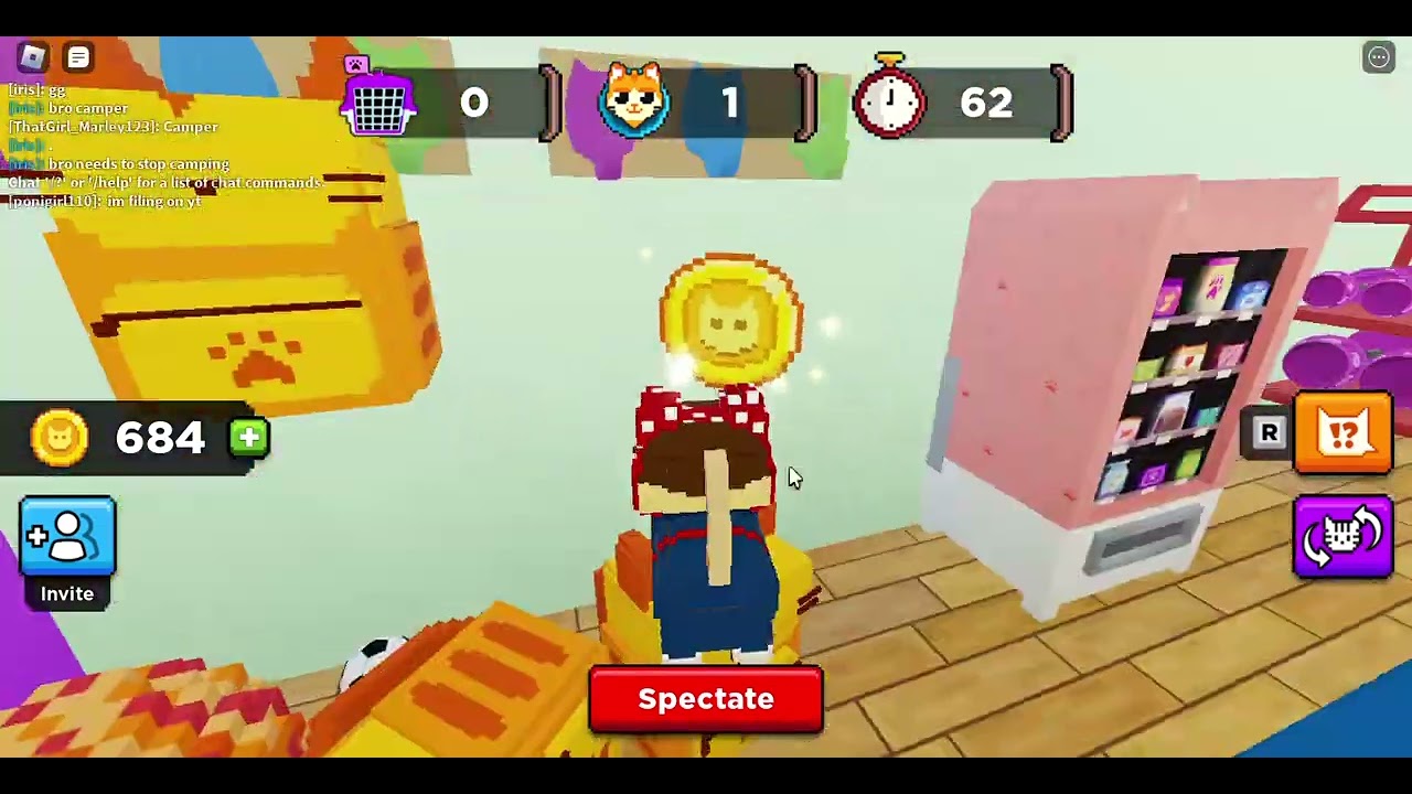 Playing As A SEEKER! 'play cats hide and seek'