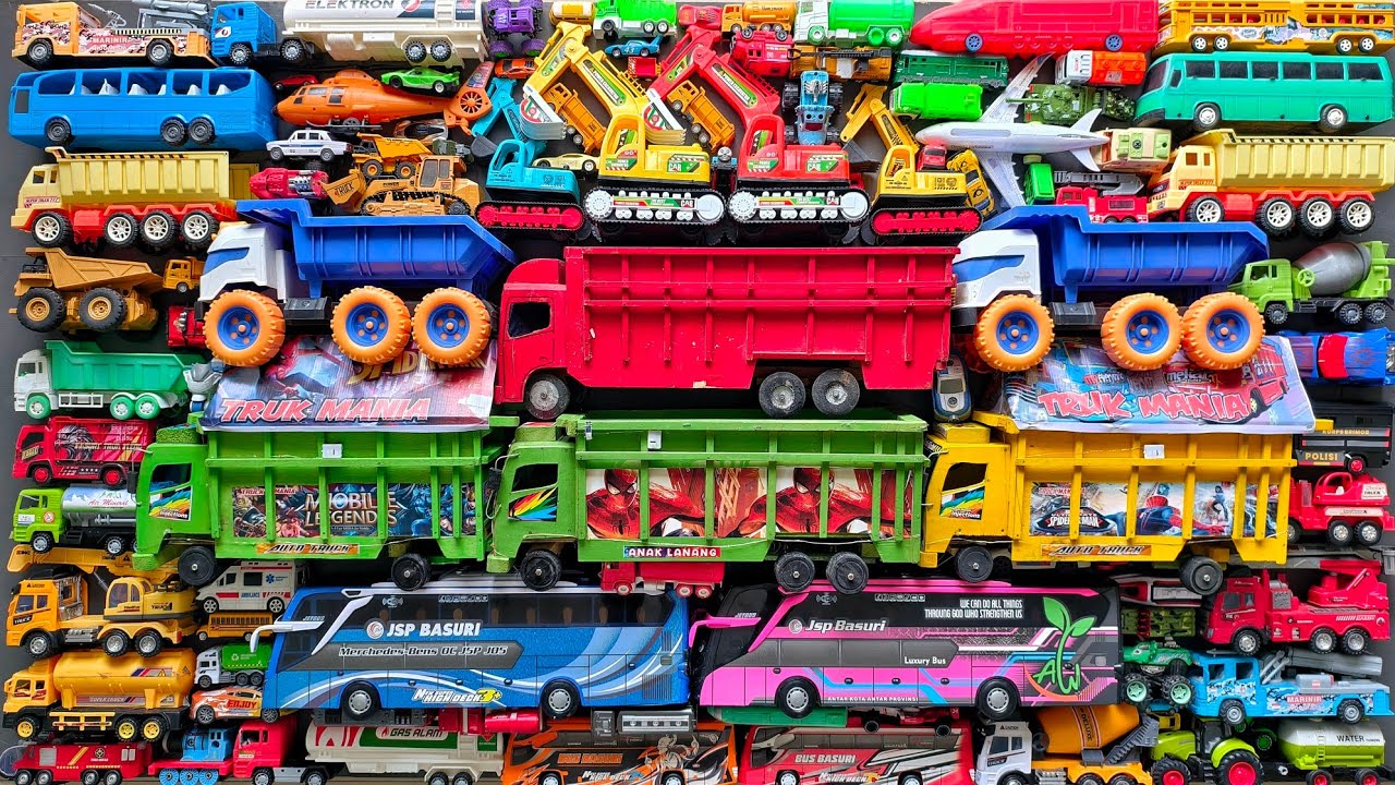 Mobil Mobilan Truk Oleng , Mobil Truk Molen, Mobil Balap, Truk Pasir, Excavator, Mobil Roket, Damkar