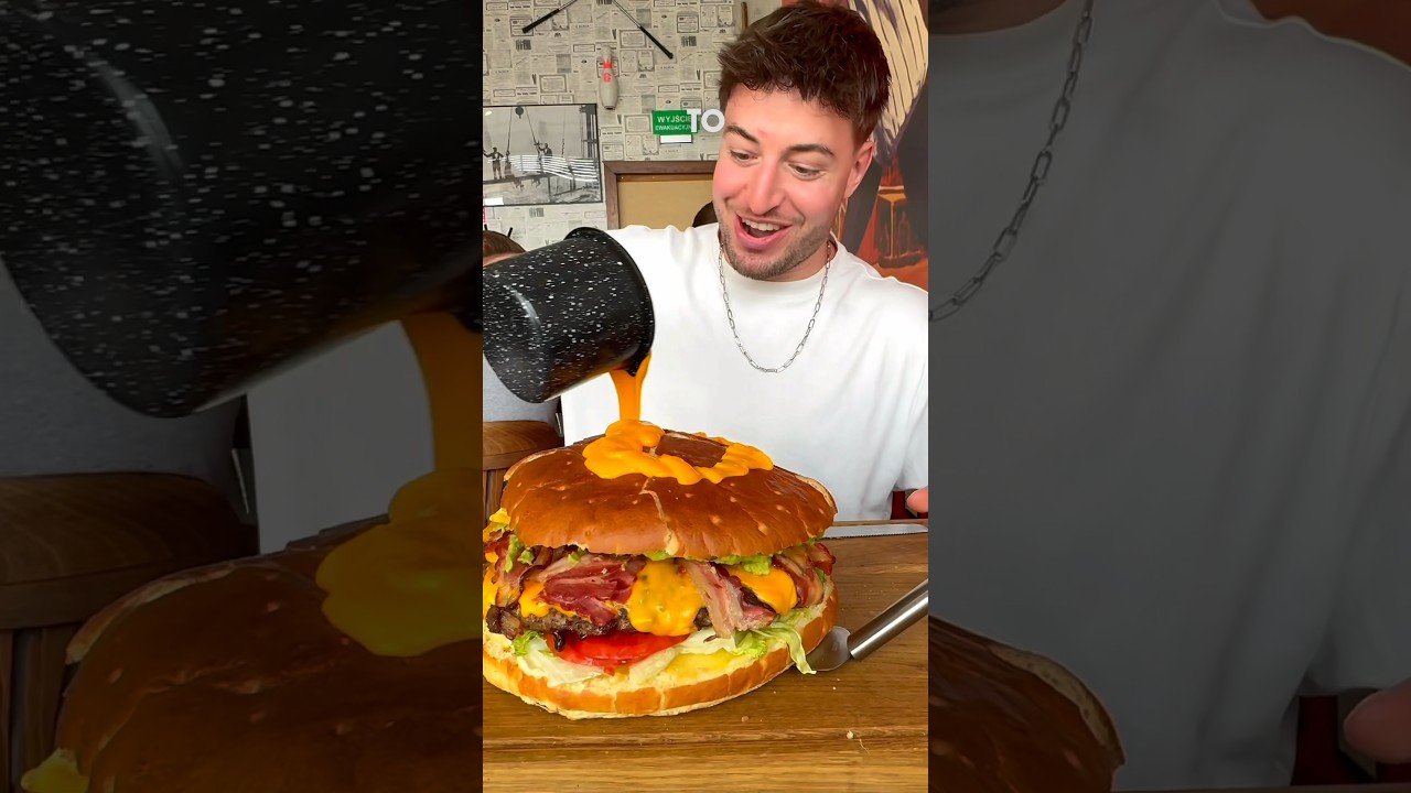 Największy burger w Polsce 🍔 #shorts
