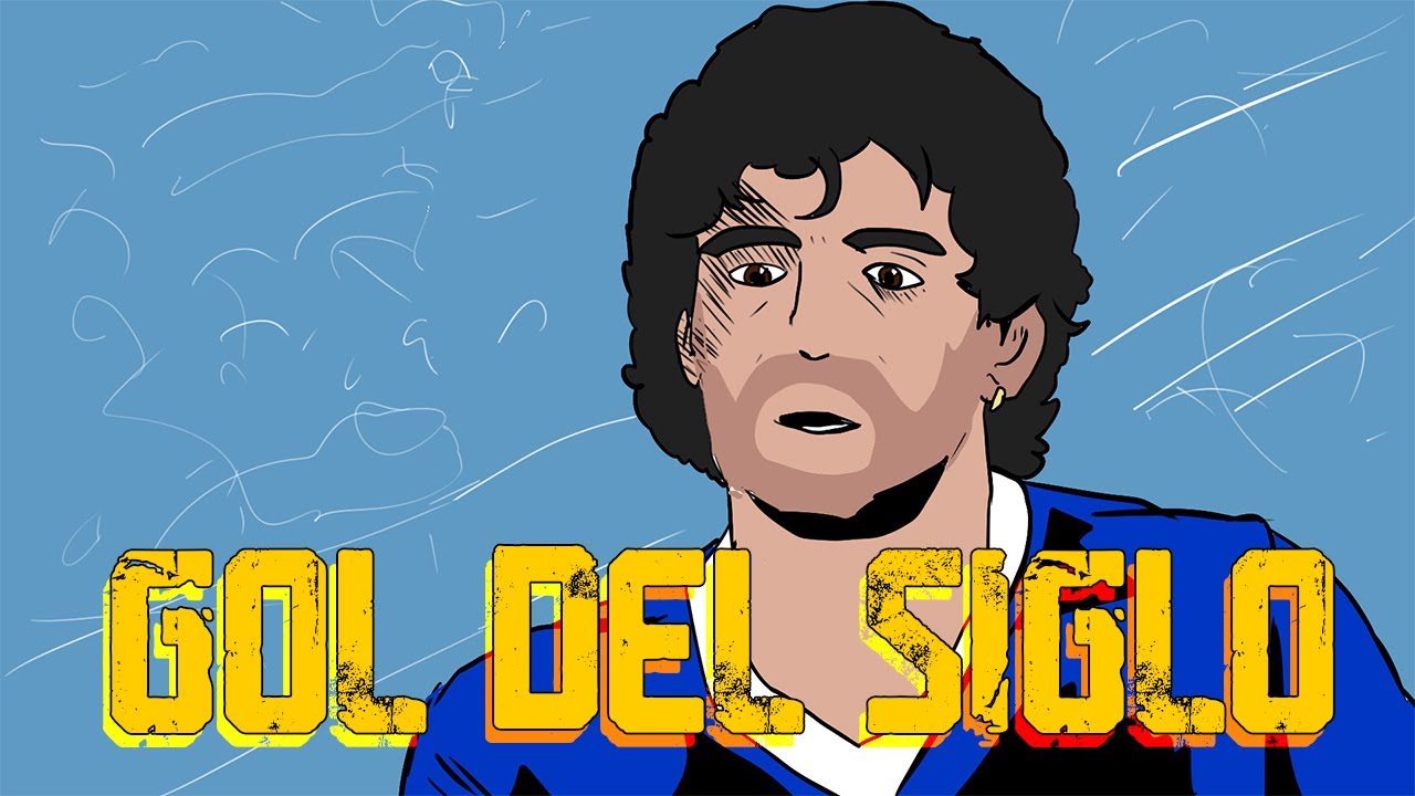 EL GOL DE MARADONA A LOS INGLESES ANIME | Gol del siglo