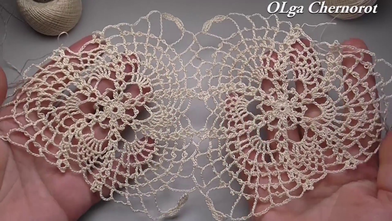 How to crochet EASY triangle lace motif Crochet  pattern ТРЕУГОЛЬНИК КРЮЧКОМ ОЧЕНЬ КРАСИВО