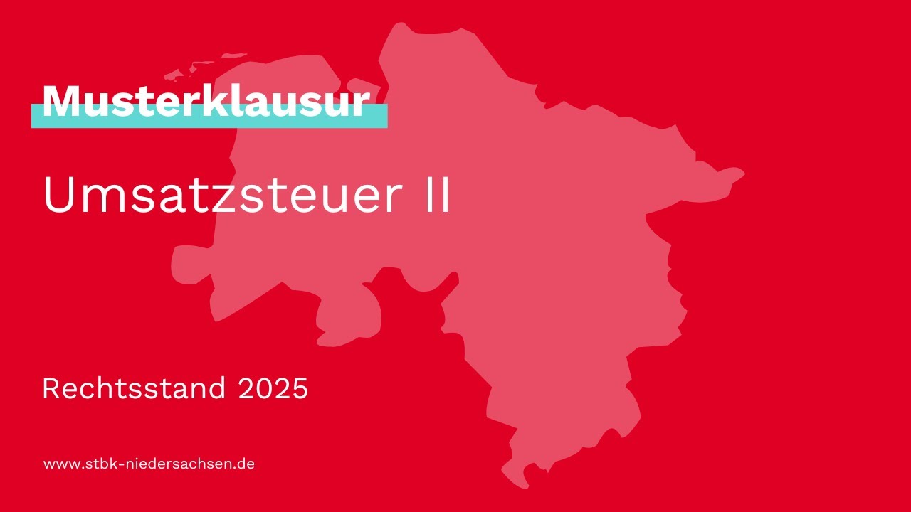 Umsatzsteuer II - 2026 Prüfungsvorbereitung Steuerfachangestellte