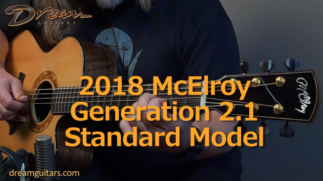 2018 McElroy Generation 2.1 Standard Model, Claro Walnut & Adirondack Spruce