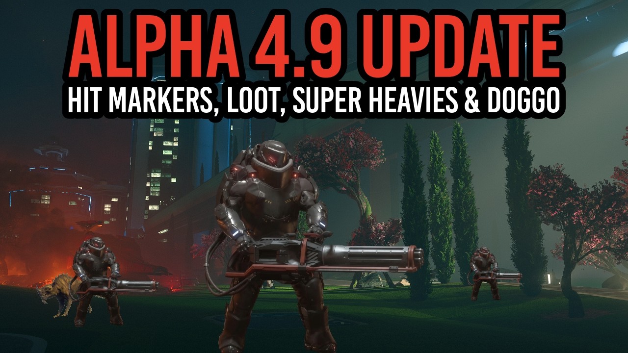 Star Citizen Alpha 4.9 Update - Damage Markers, Loot, Super Heavies & Doggo!