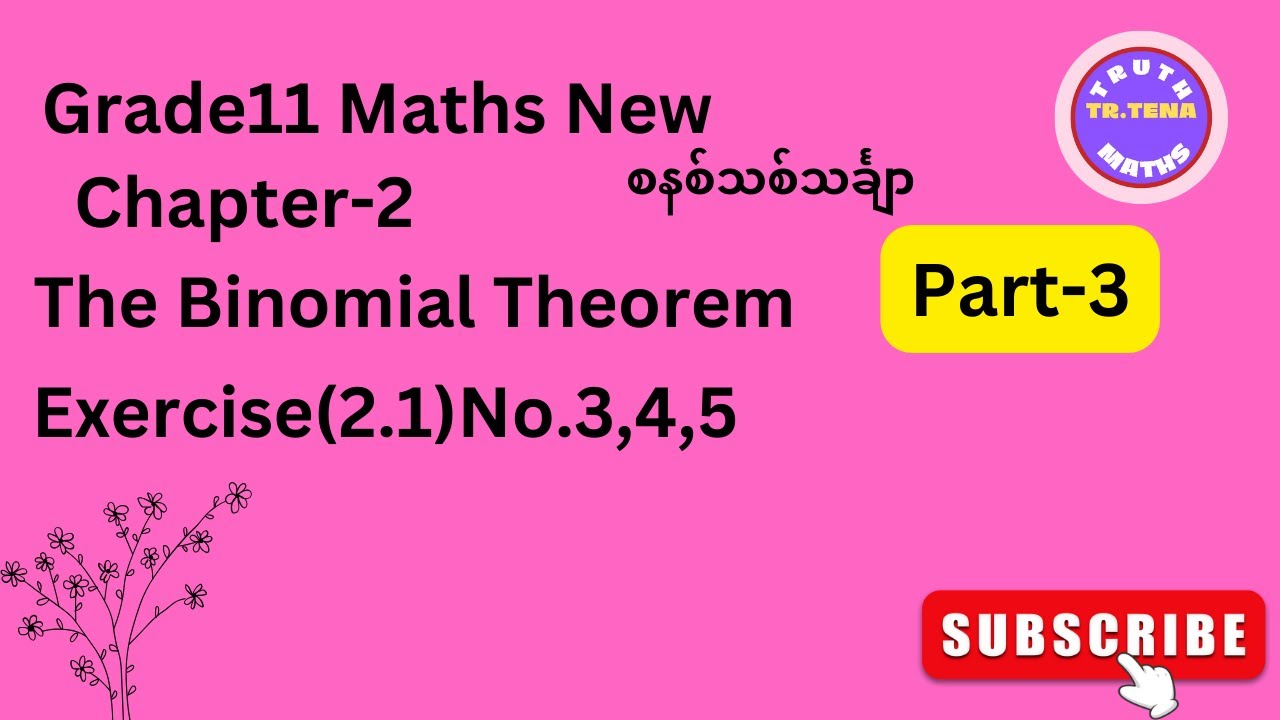 Grade11 math chapter2, binomial theorem grade11 math, tena