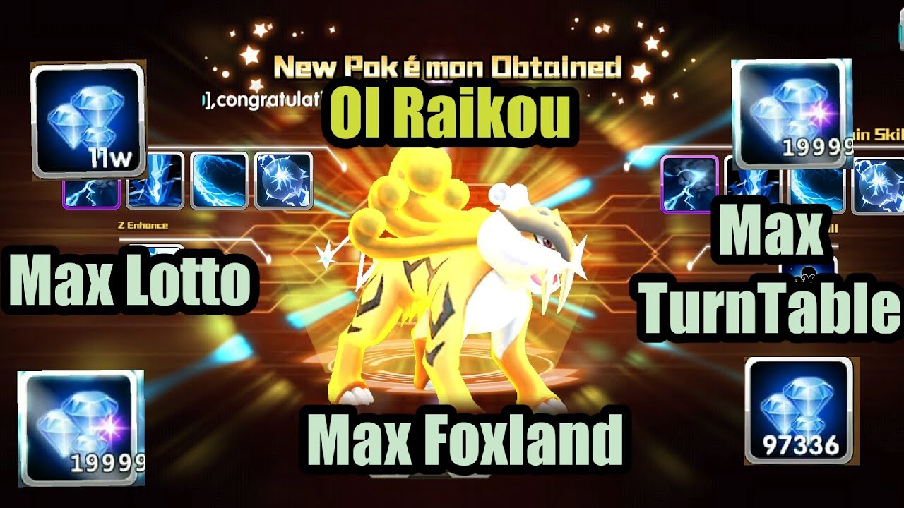 Got 280k Diamonds in 5 minutes and Getting OL raikou - Pokeland Legends