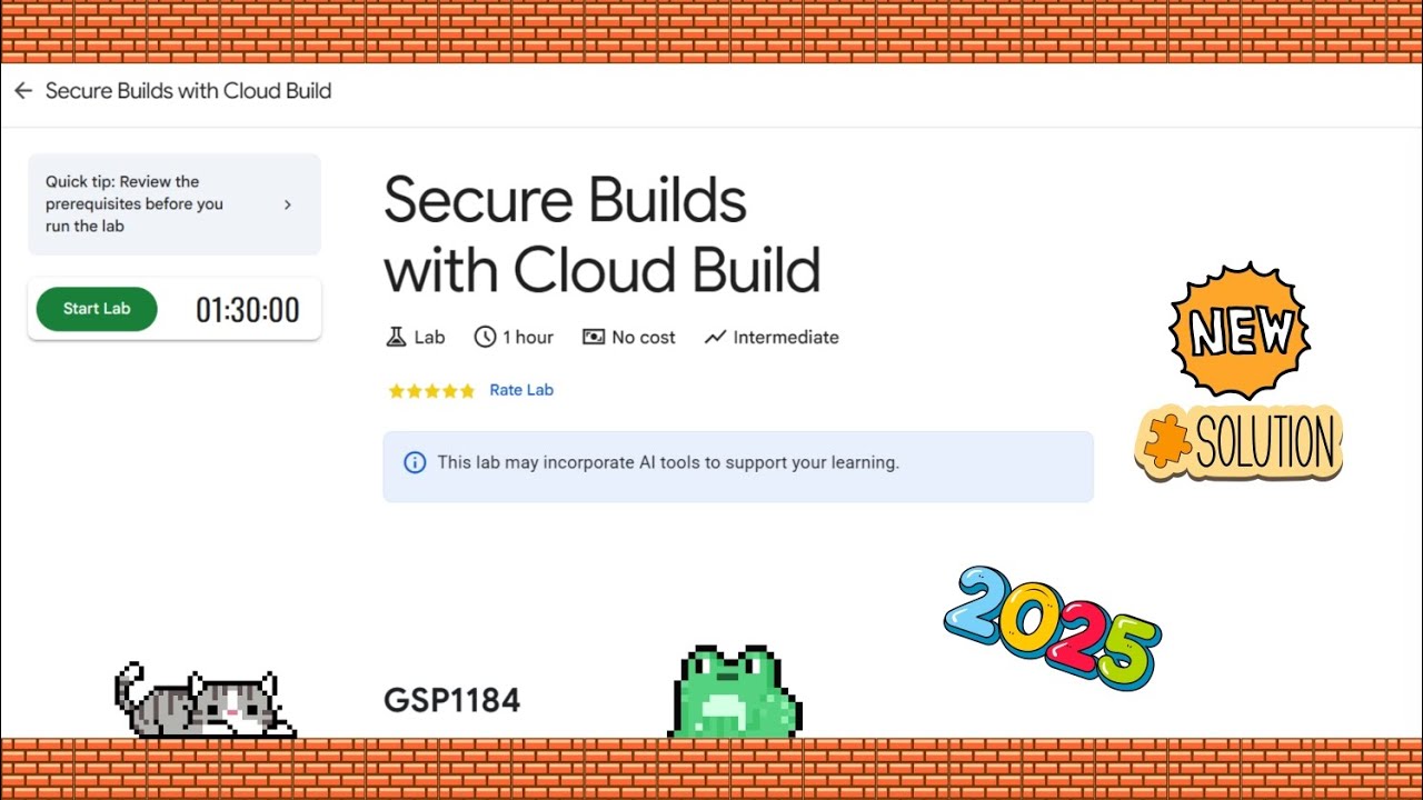 Secure Builds with Cloud Build #GSP1184 #qwiklabs #arcade #googlecloudlab #gcp #coursera ☁️🚀