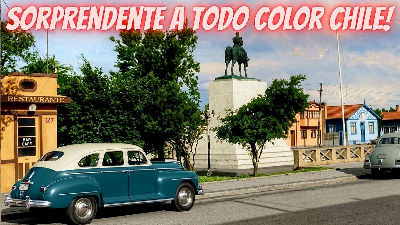 INCREIBLE!: CHILE ANTIGUO AÑOS 50, FOTOS REALES RESTAURADAS y a COLOR