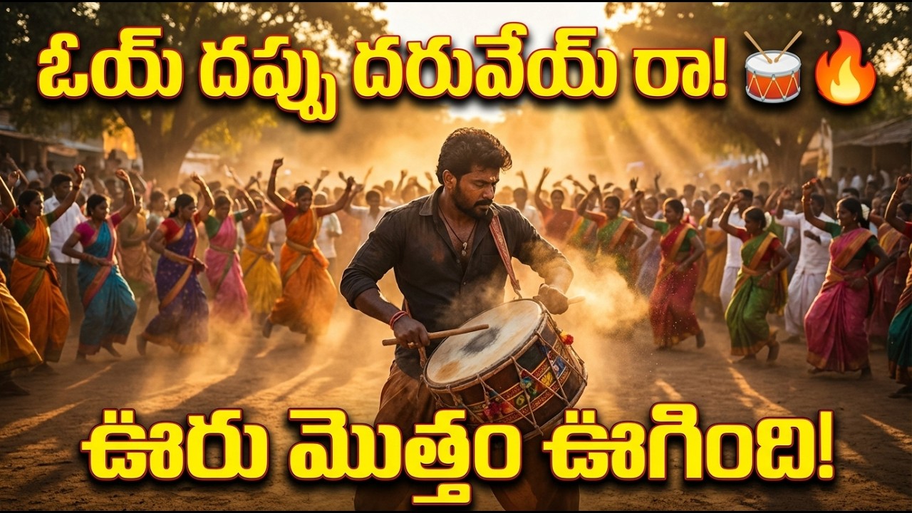 ఓయ్ దప్పు దరువేయ్ రా! 🥁🔥 | Telangana Jatara Mass Folk Dance
