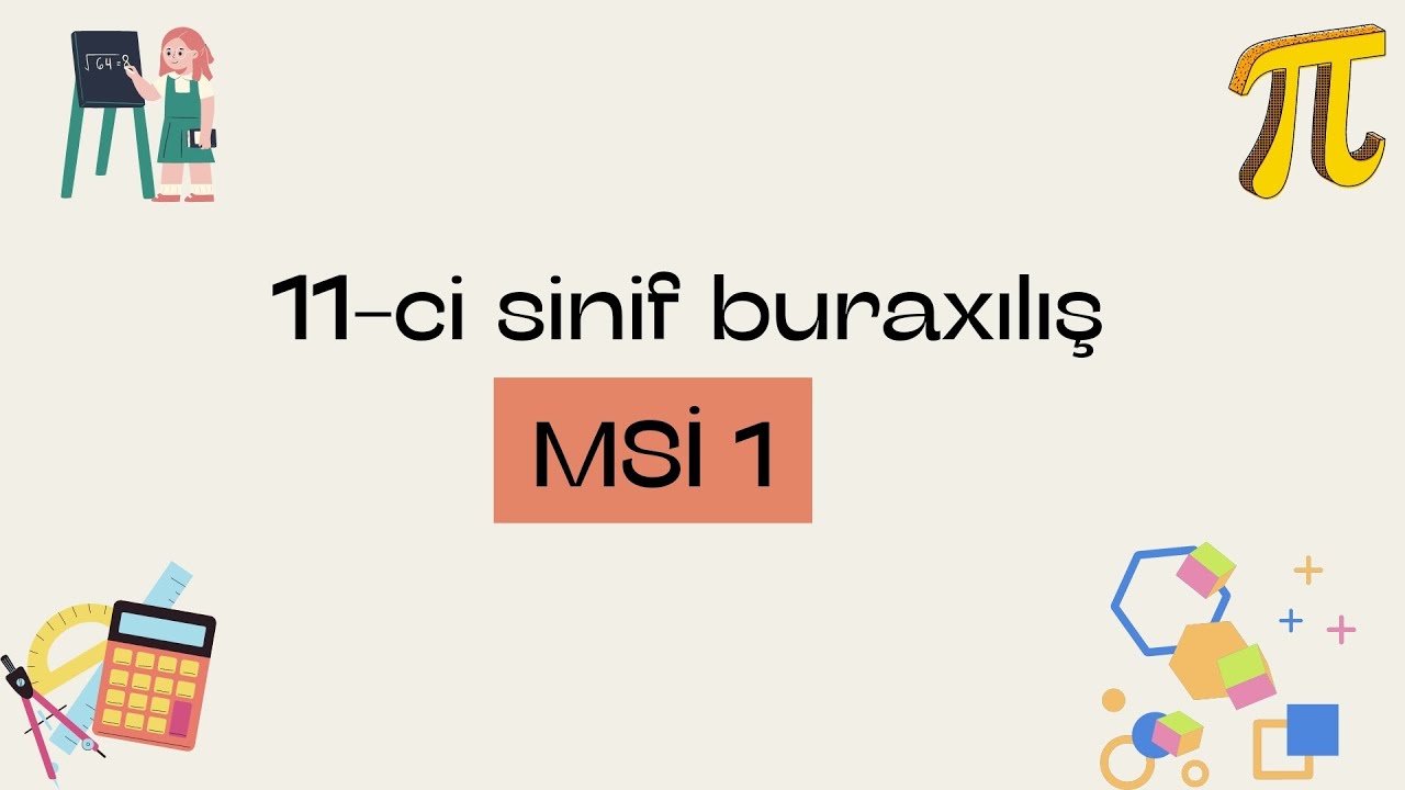 11-ci sinif buraxılış MSİ 1.1 izahları  (İzə nəşriyyat) #riyaziyyat #buraxilisimtahani