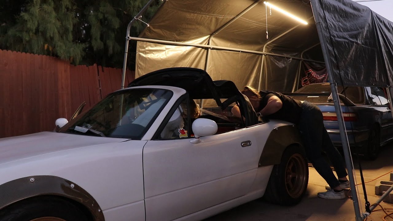 $185 Soft Top From Amazon Install (NA Miata)