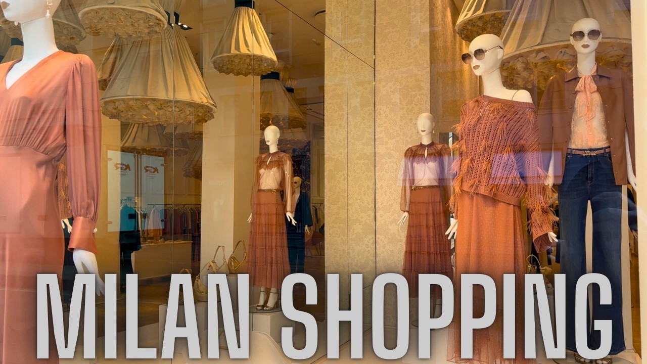 ✨ Luxury Window Shopping in Milan 🇮🇹 | Via Montenapoleone & Fashion District Walk
