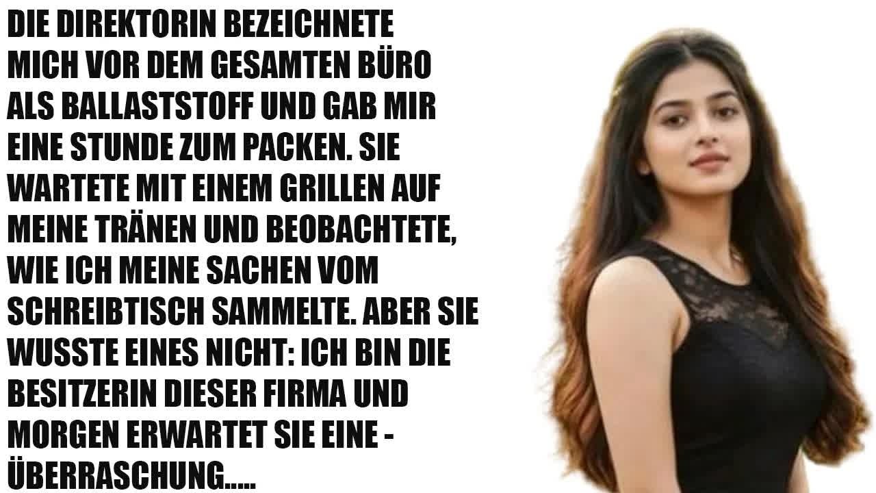 Du hast eine Stunde – der Direktor feuerte mich vor allen Mitarbeitern“