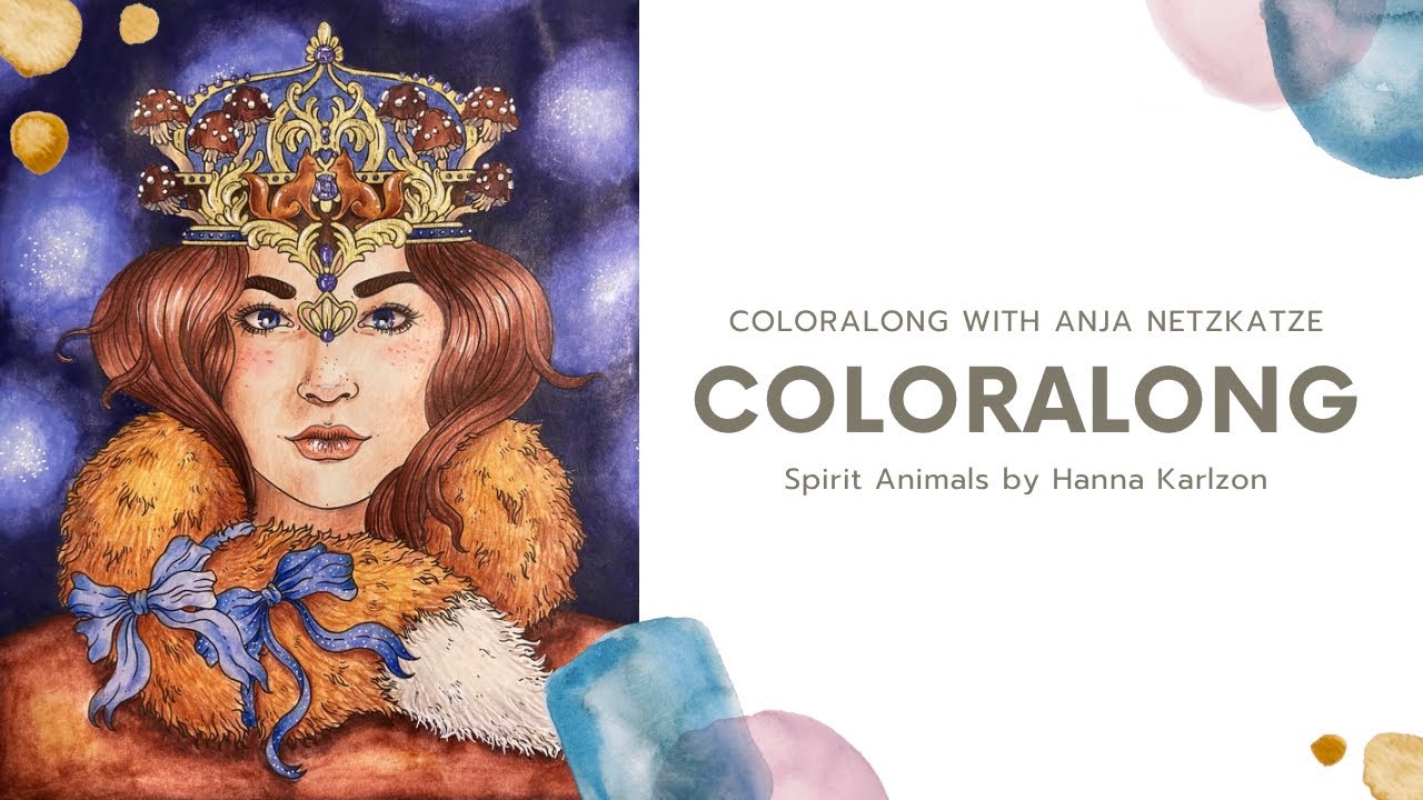 Coloralong: Hanna Karlzon&rsquo;s Spirit Animals / Coloring with Mixed Media
