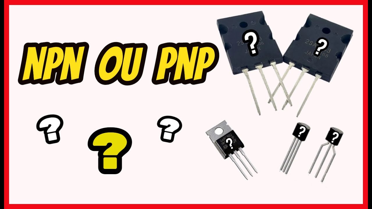 Como identificar transistor NPN ou PNP para seu amplificador caseiro.