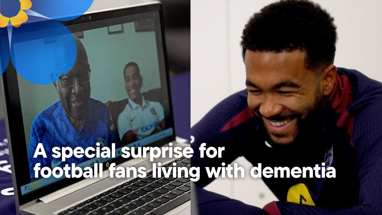 A special surprise for football fans living with dementia